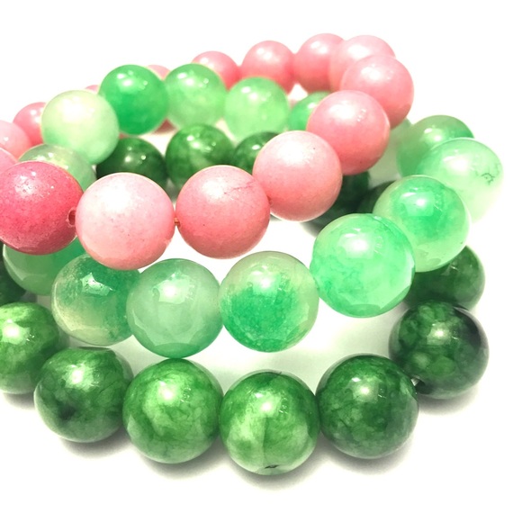 GET ALL 3: Chunky Semi- Precious Bangles