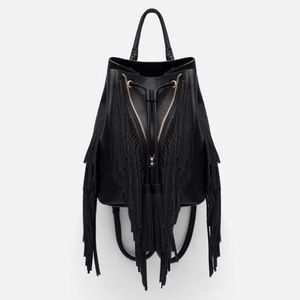 Genuine Leather Fringe backpack