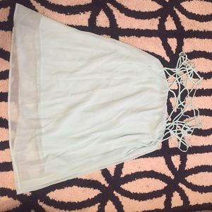 Sheinside Cage Top Mint Shift Dress Size Small