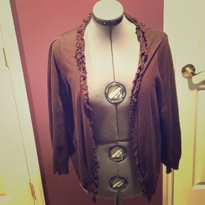 Brown cardigan from The Loft. New without tags