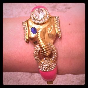 J.Crew Enamel and Pavé Elephant Bracelet