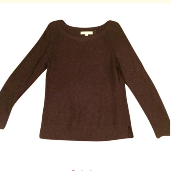 Ann Taylor Burgundy Woven Sweater LESS ON TRADESY