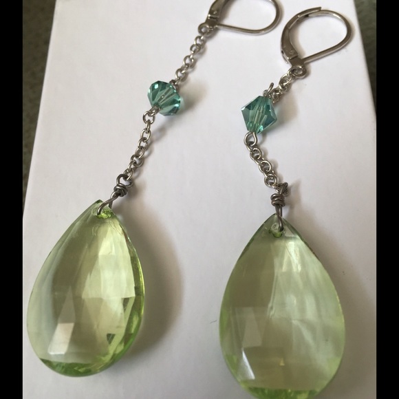 NWOB! Green chandelier earrings from Nordstrom