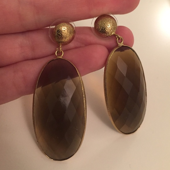 Anthropologie glass drop earrings