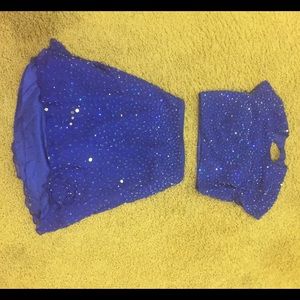 Sherri Hill 2 piece cocktail dress in Blue.