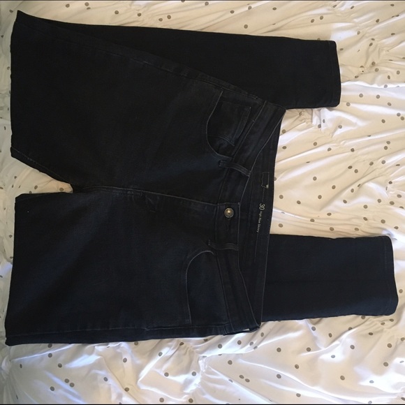 High waisted black skinny jeans, size 30