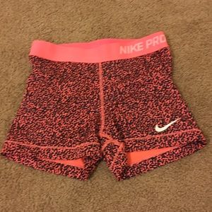 Nike Pro 3" Shorts Bundle (Orange/Pink) - 2 pairs
