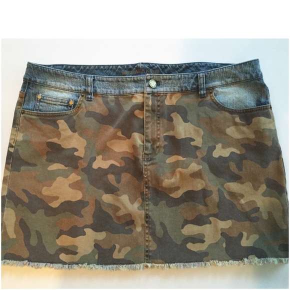 camouflage and denim