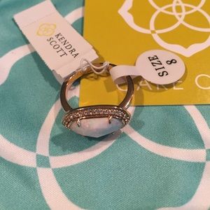 Kendra Scott White Opal Emmaline ring 8