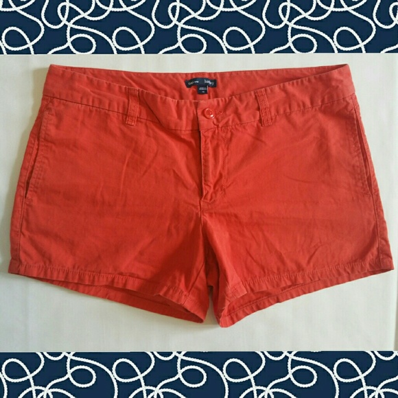 GAP Hadley Jean Shorts Sz 8 Orange