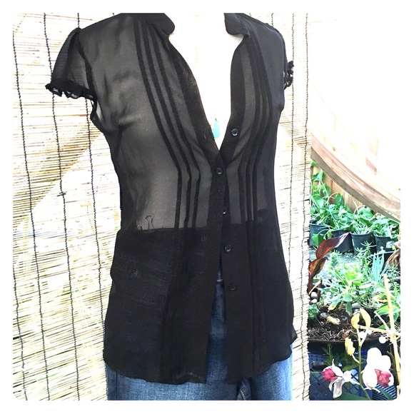 Guess sheer top