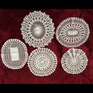 Handmade doilies 5 for $15