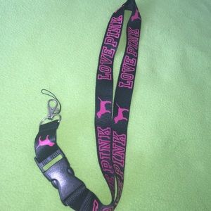 VS Love Pink Lanyard Black🌺 Lowest