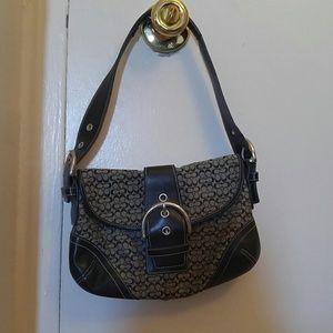 Classic Black & Gray Coach bag