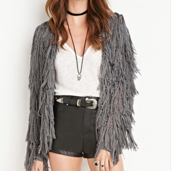 shaggy fringe sweater