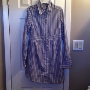 A plaid long shirt