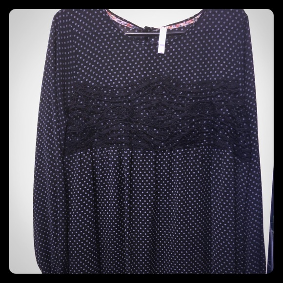 Flowy Long Sleeve Shift Dress