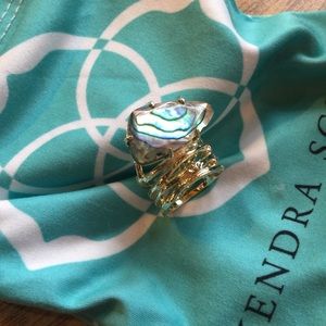 Kendra Scott Cora Ring Abalone Size 6