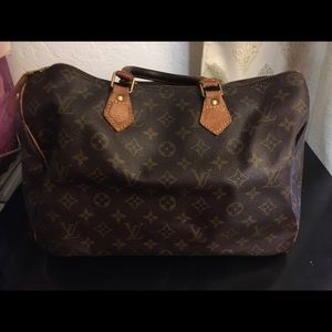 Authentic Louis Vuitton Monogram Speedy 35