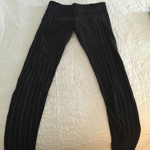 Lululemon pinstripe wunderunder tights size 8