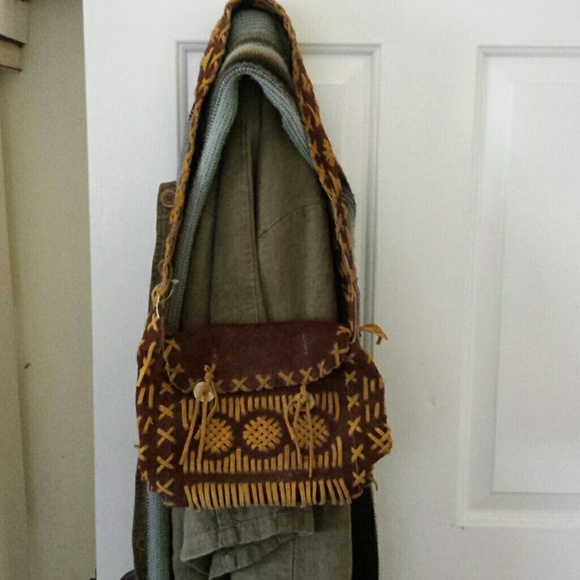 Vintage suede purse - Picture 2 of 3