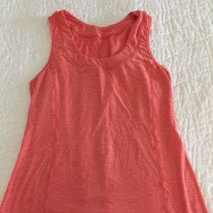 Lululemon tank with back ruffle size 8