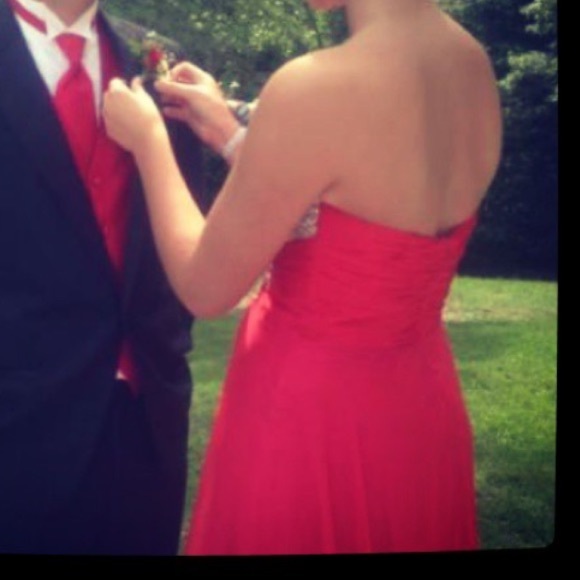 additional pictures of red prom dress!