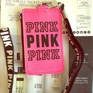 PINK ID and lanyard ! Make an offer !!