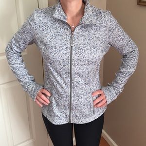 Lululemon workout jacket (grey/white/black/beige)