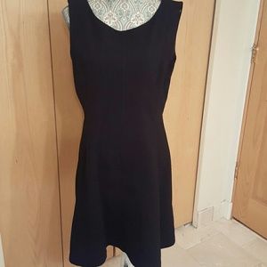 Stunning Black Dress with Contrast Zipper Size 14