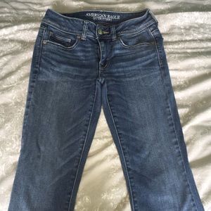 American Eagle medium wash bootcut jeans