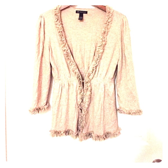 Ruffle cardigan