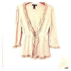 Ruffle cardigan