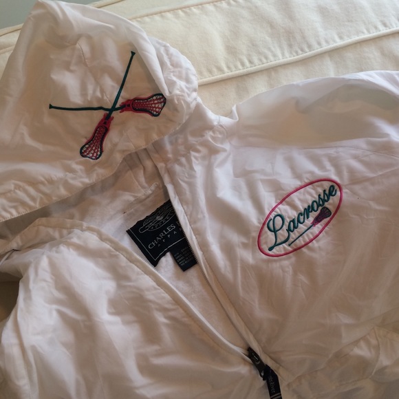 Cute white weatherproof pullover