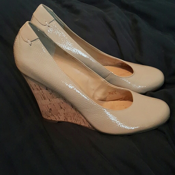 Nine west nude wedge