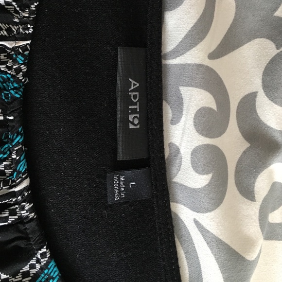 Black tribal print top. - Picture 2 of 3