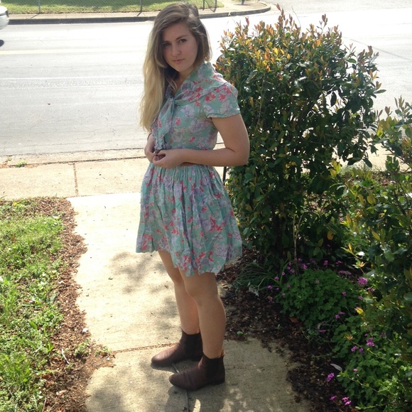 Vintage Laura Ashley Floral Dress