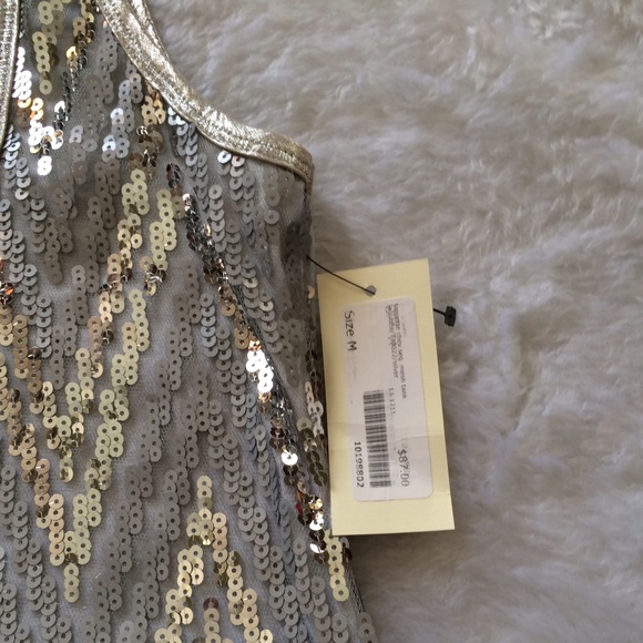 Sequins Chevron tank w/back rousing boutique buy - Picture 2 of 4