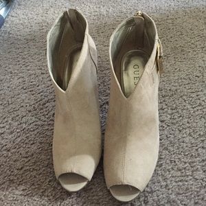 Guess heel open toe Booties