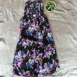 Reversible flower print dress