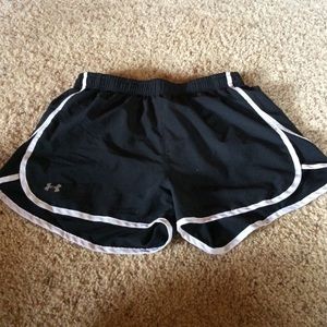 Black Under armor running shorts