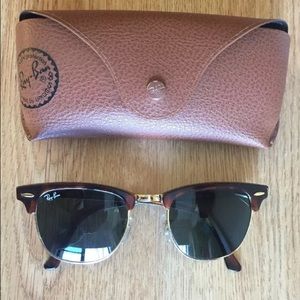 Ray Ban Clubmaster Tortoise/Gold