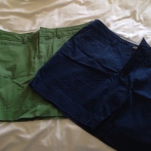 Blue & green mini skirt bundle