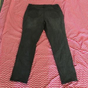 Gray jeans, velvet touch skinny