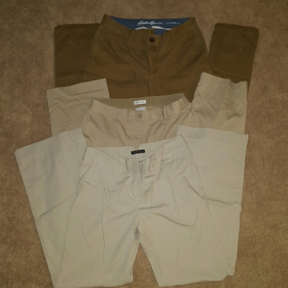 **bundle** Set of three khaki work pants