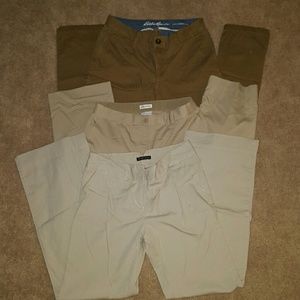 **bundle** Set of three khaki work pants