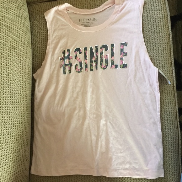 #Single Target brand tank top