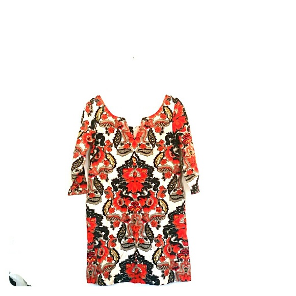 Jcrew floral boat neck dress