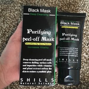 Cleansing black face softening face mask