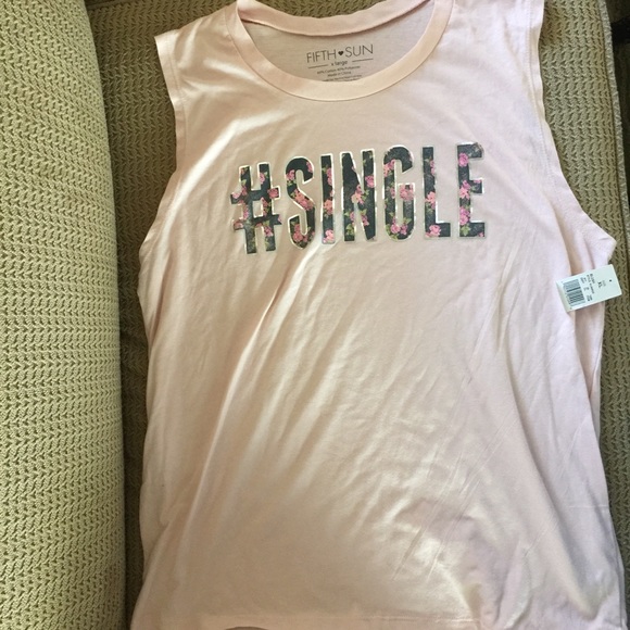 #Single Target brand tank top